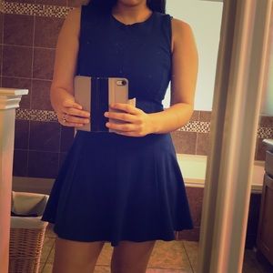 Royal blue skater dress